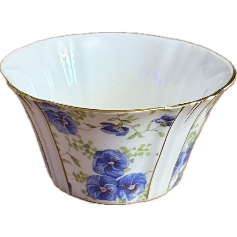 Royal Albert blue‎ pansy chintz sugar bowl